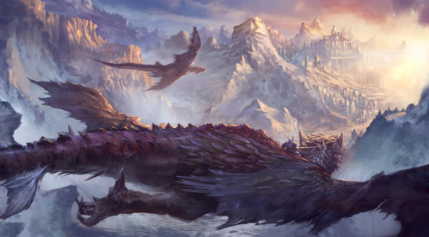 Dragon Fantasy Artwork Wallpaper