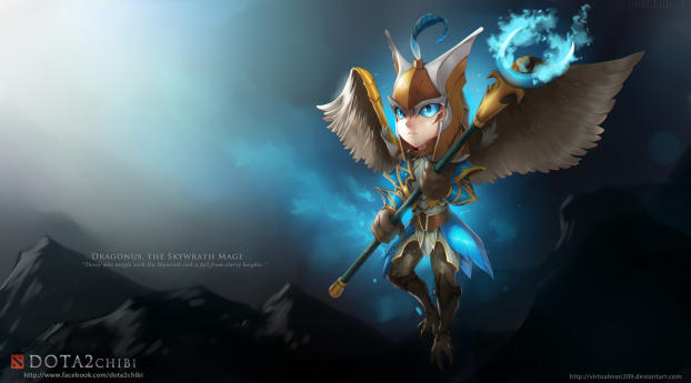 dragonus, dota 2, skywrath mage Wallpaper 1400x900 Resolution