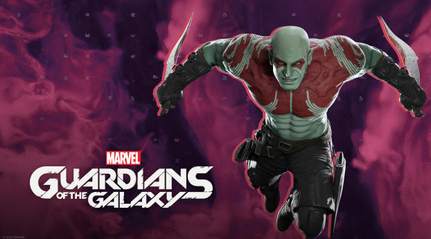 Drax The Destroyer Guardians Of The Galaxy Gaming Wallpaper 2160x384 Resolution