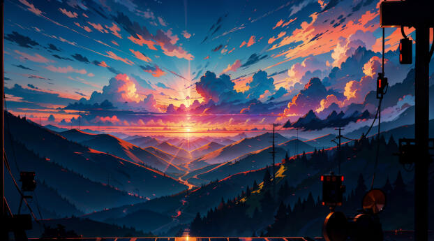 Dream Landscape HD AI Art Wallpaper 1536x2048 Resolution