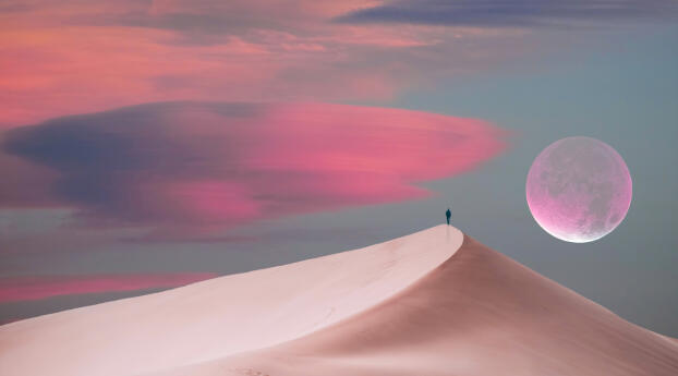 Dune 4K Artistic Desert Wallpaper 320x568 Resolution