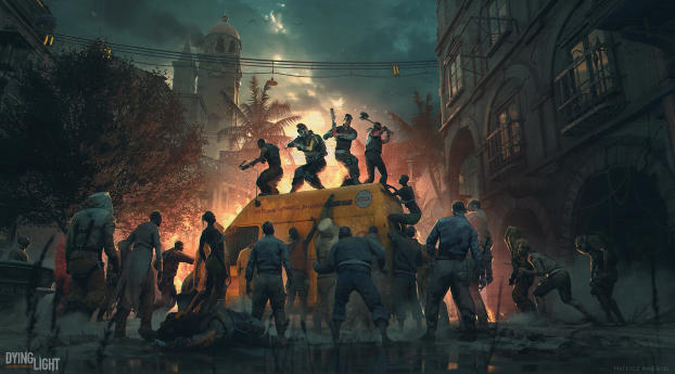 Dying Light vs Zombies Wallpaper 1536x2152 Resolution