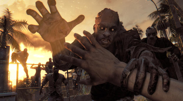 Dying Light, Zombie, Attack Wallpaper 1600x1200 Resolution