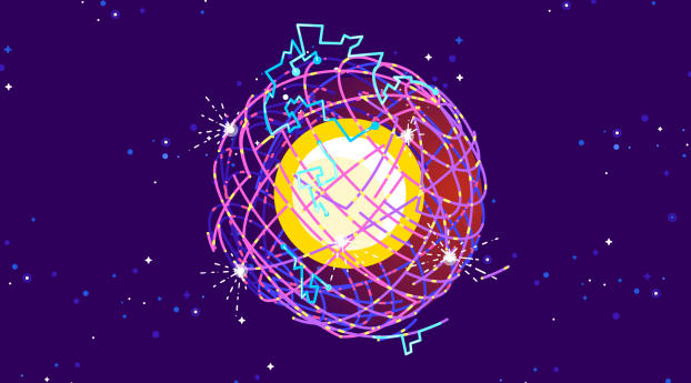 Dyson Sphere Digital Art Wallpaper 1024x768 Resolution