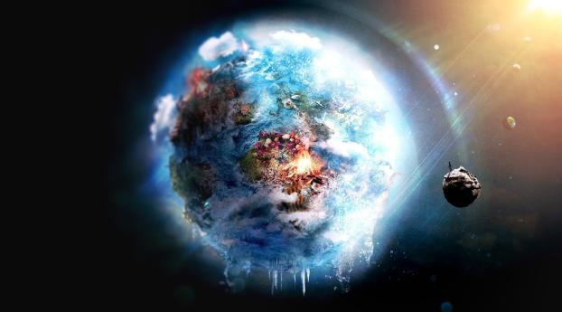 Earth Digital Artwork Wallpaper