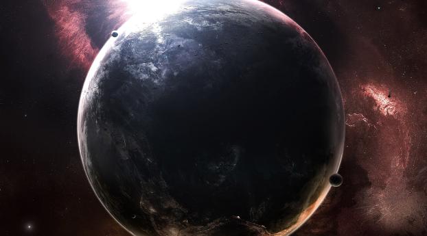 earth, space, night Wallpaper 540x960 Resolution