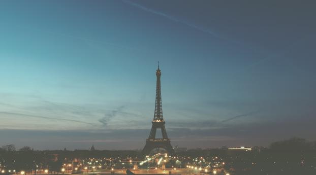 eiffel tower, paris, night Wallpaper 1080x1920 Resolution