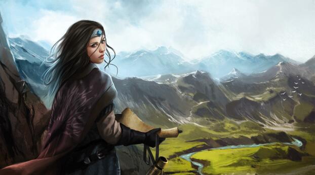 Eleanor Art Lord of the Rings Wallpaper 1336x768 Resolution