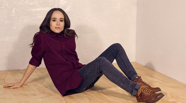 Ellen Page 2019 Wallpaper 1600x600 Resolution