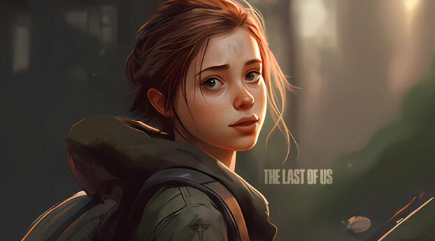 Ellie AI Art The Last of Us Wallpaper 1080x2232 Resolution