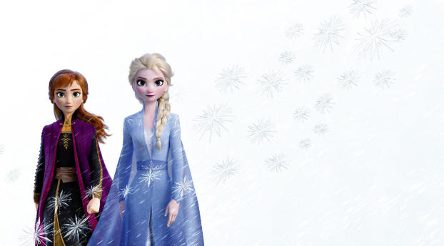 Elsa and Anna In Frozen 2 Movie Wallpaper 1224x1224 Resolution