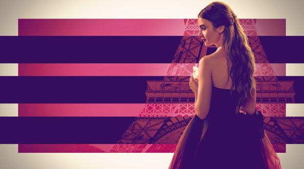 Emily in Paris Season 2 Wallpaper 720x1560 Resolution