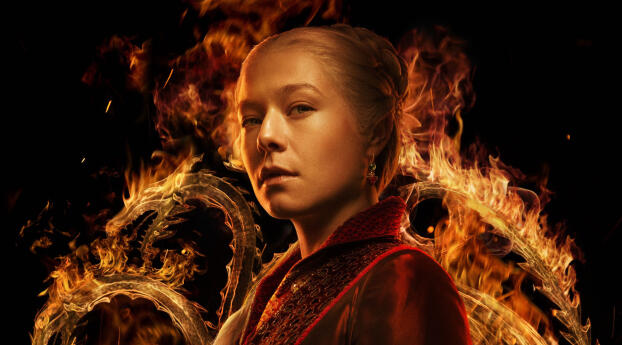 Emma D'Arcy as Rhaenyra Targaryen House Of The Dragon Wallpaper 3840x2400 Resolution