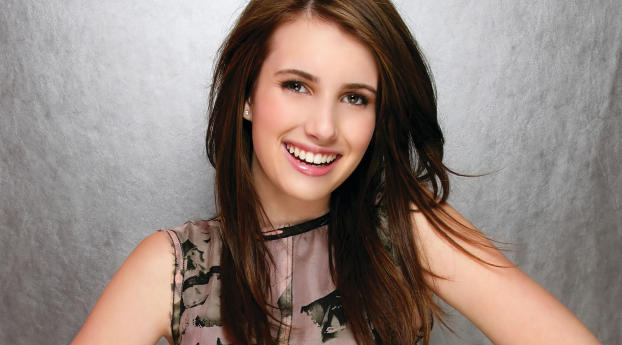 Emma Roberts Lovely Smile Wallpapers Wallpaper 5000x5500 Resolution
