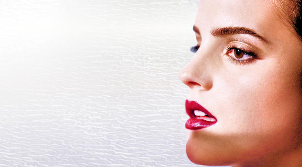 Emma Watson Lip Pics Wallpaper 240x320 Resolution