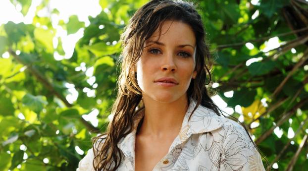 Evangeline Lilly Cute Images Wallpaper 3440x1440 Resolution