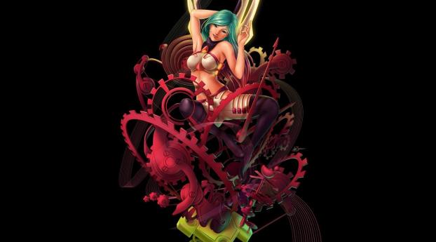 fairy, girl, mechanism Wallpaper 320x240 Resolution