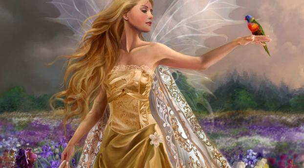 fairy, girl, wings Wallpaper 1280x1080 Resolution