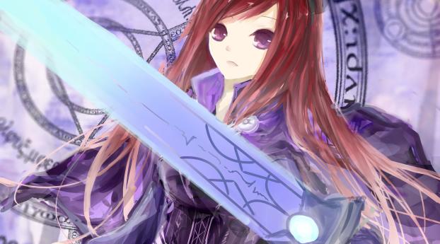fairy tail, erza scarlet, girl Wallpaper 2560x1440 Resolution