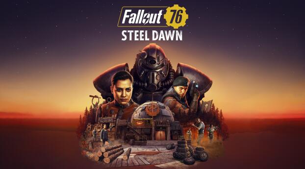 Fallout 76 4k Steel Dawn Wallpaper 1366x768 Resolution