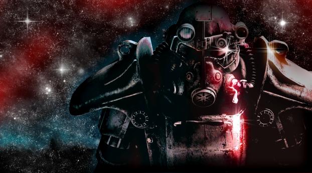 fallout, space, stars Wallpaper 1280x800 Resolution