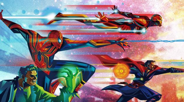 Fandango Avengers Infinity War Poster Wallpaper 1360x768 Resolution