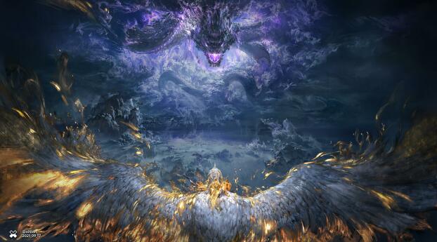 Fantasy Chinese Dragon HD Wallpaper 1152x864 Resolution