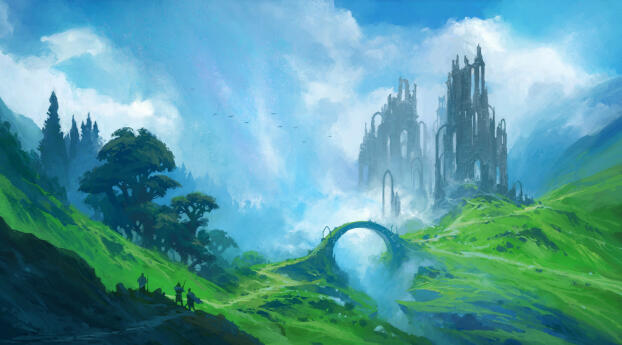Fantasy Landscape HD Digital Art Wallpaper