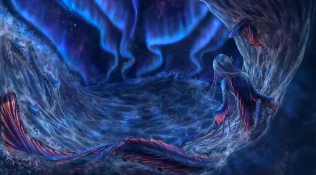 Fantasy Mermaid HD Wallpaper 1080x2400 Resolution