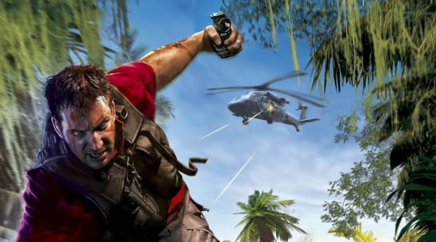 far cry, angry, helicopter Wallpaper 360x640 Resolution