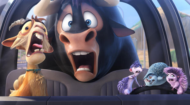 Ferdinand Animated Movie Wallpaper 1080x2244 Resolution