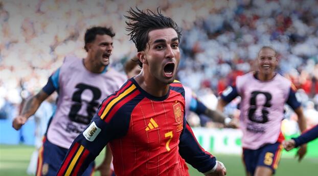 Ferran Torres World Cup Goal Wallpaper 7680x4320 Resolution