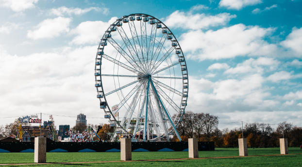 ferris wheel, attraction, park Wallpaper 1440x2560 Resolution