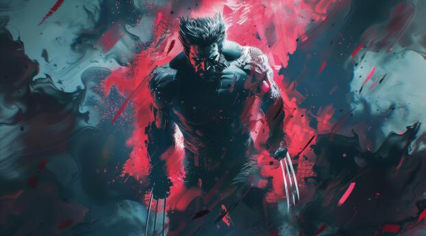 Fierce Wolverine Marvel Sups Wallpaper 480x484 Resolution