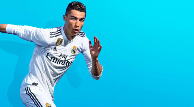 FIFA 19 Game Cristiano Ronaldo Wallpaper 2048x1152 Resolution