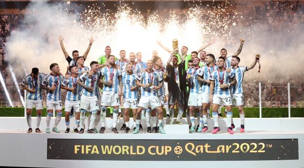 FIFA World Cup 2022 Qatar Winner Wallpaper 2560x1080 Resolution