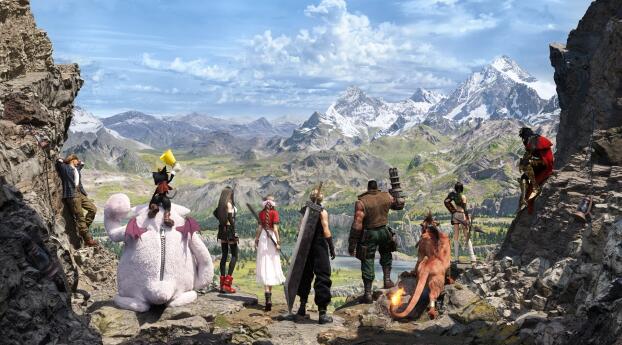 Final Fantasy VII Rebirth Key Art Wallpaper