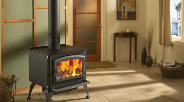 fireplace, example, interior design Wallpaper 640x240 Resolution