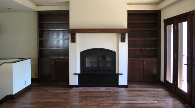 fireplace, example, interior Wallpaper