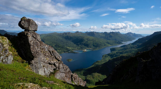Fjord 5k Photography Wallpaper 1080x224 Resolution