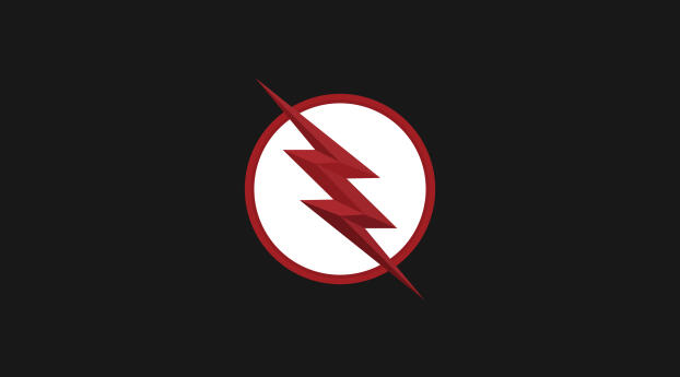 Flash 4k Minimal Logo Wallpaper
