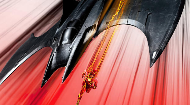 Flash x Batmobile Wallpaper