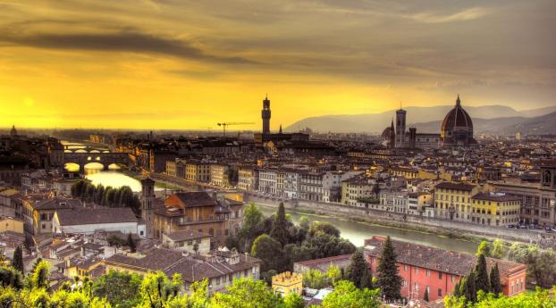 florence, italy, sunset Wallpaper 480x484 Resolution