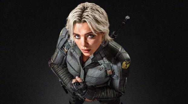Florence Pugh Thunderbolts Marvel Superhero iPhone Wallpaper