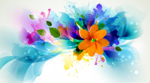 flower, vector, petals Wallpaper 1440x2992 Resolution