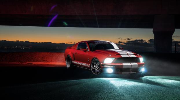 ford mustang, shelby, gt500 Wallpaper 1336x768 Resolution