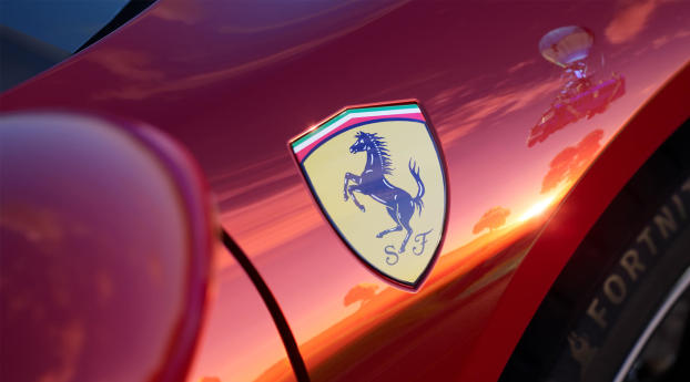 Fortnite Ferrari 296 GTB Wallpaper 3840x2160 Resolution