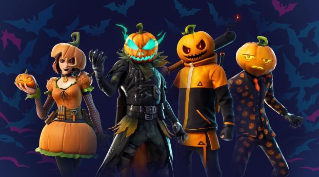 Fortnite Halloween Pumpkin Wallpaper 1080x2460 Resolution
