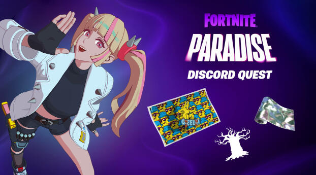 Fortnite Paradise Discord Quest Wallpaper 1080x2340 Resolution