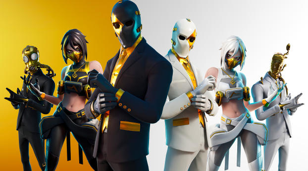 Fortnite Shadow And Ghost Team Wallpaper 1360x768 Resolution